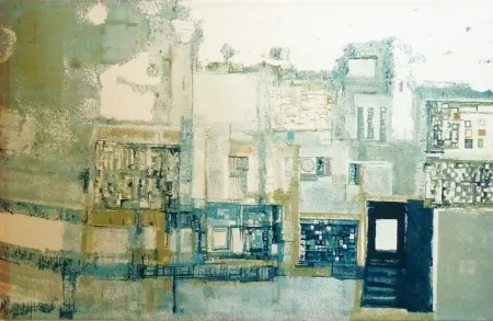 石版画 Vieira Da Silva - Le vieux Lisbonne