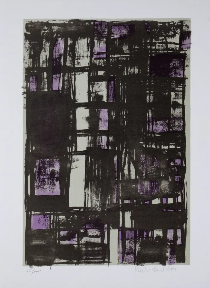 石版画 Vieira Da Silva - Les Souris, 1978 - Hand-signed