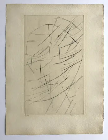版画 Vieira Da Silva - Paroles peintes II