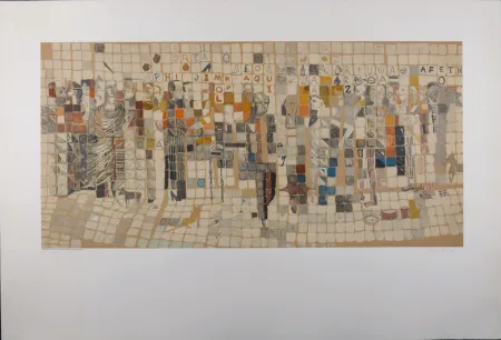 石版画 Vieira Da Silva - Projet pour le Métro, c. 1980 - Hand-signed & numbered