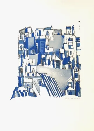 石版画 Vieira Da Silva - Sans titre 6