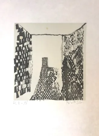 石版画 Vieira Da Silva - Sans titre 9