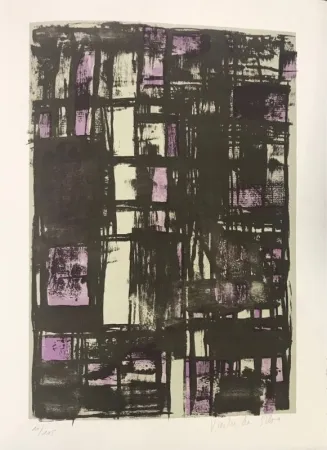 石版画 Vieira Da Silva - Souris 