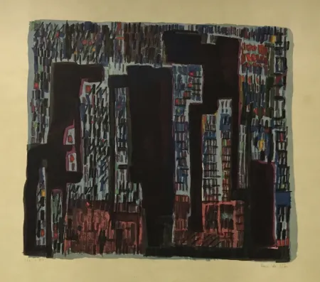 石版画 Vieira Da Silva - Transylvanie