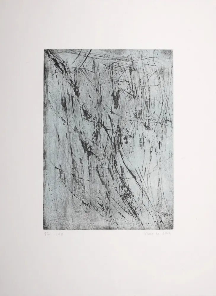 版画 Vieira Da Silva - Un été de sel,  1989 - Hand-signed & numbered