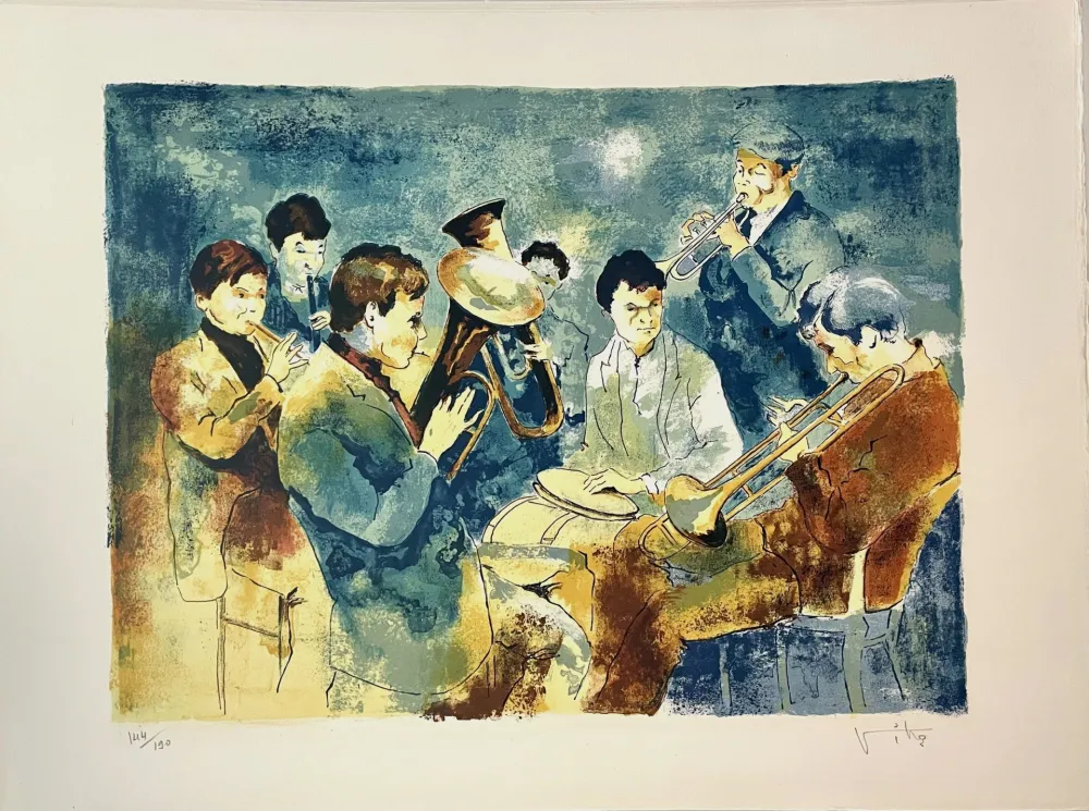 石版画 Viko - L'orchestre