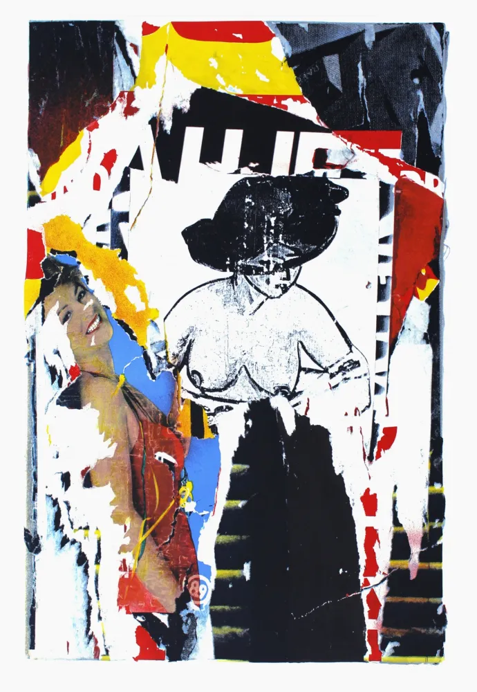 石版画 Villeglé - La rue de Gravilliers