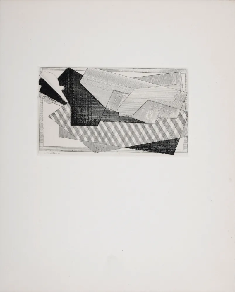 版画 Villon - Composition, 1947