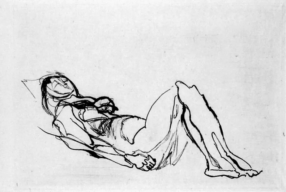 蚀刻版画 Villon - Nu