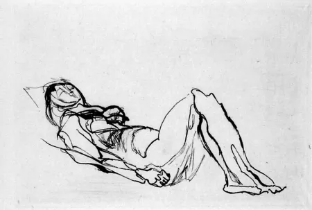 蚀刻版画 Villon - Nu