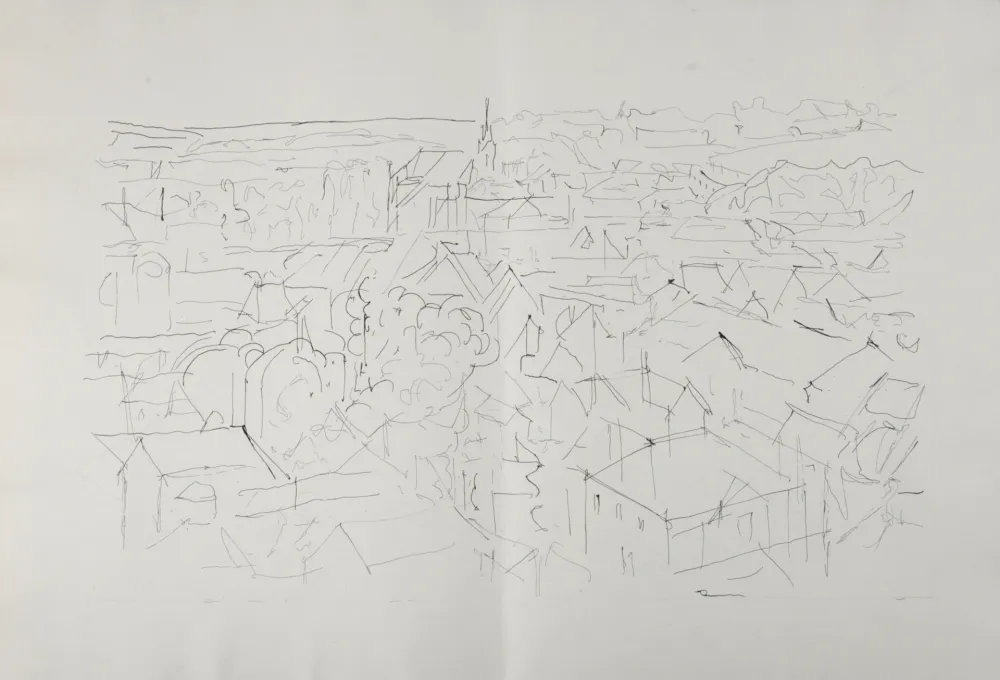 版画 Villon - Paysage, 1962