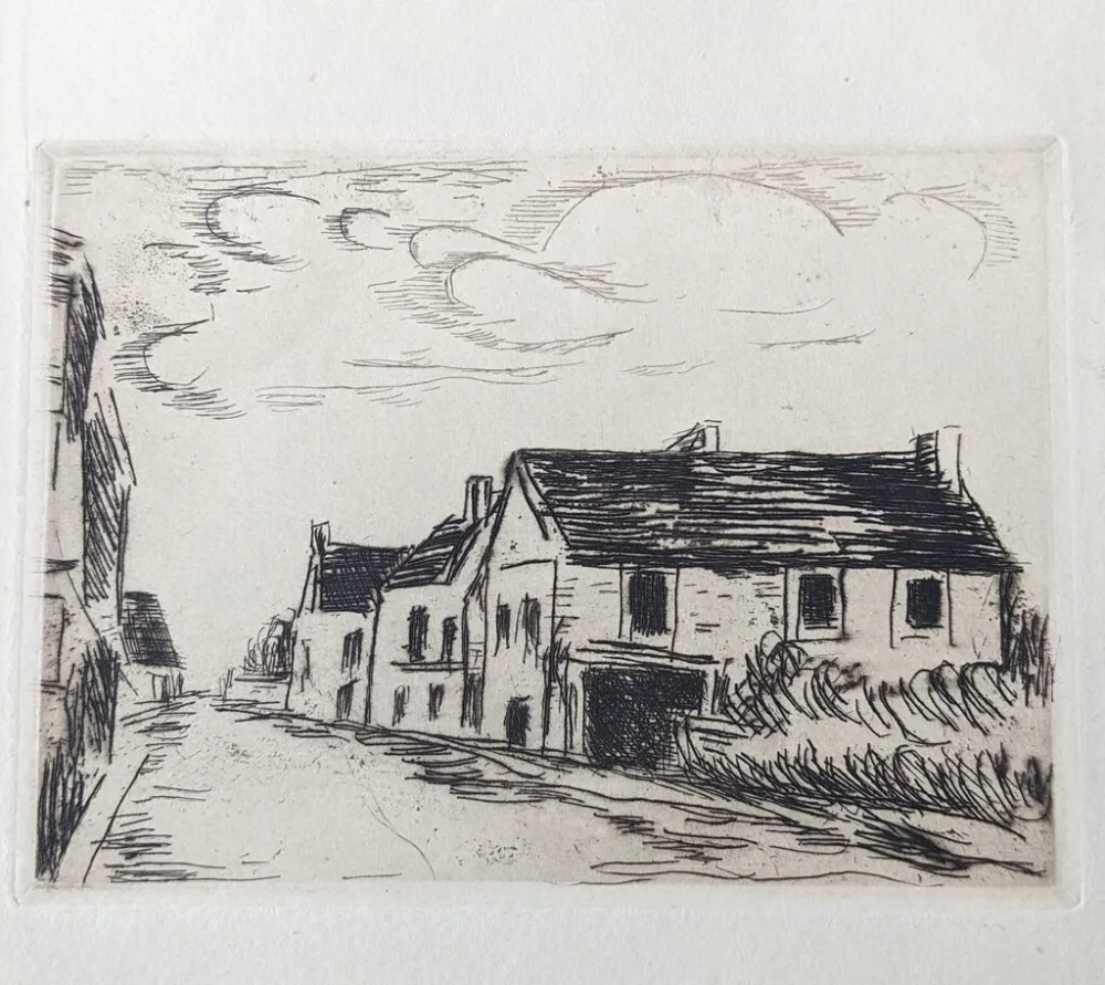 版画 Vlaminck - Beaumont / Oise