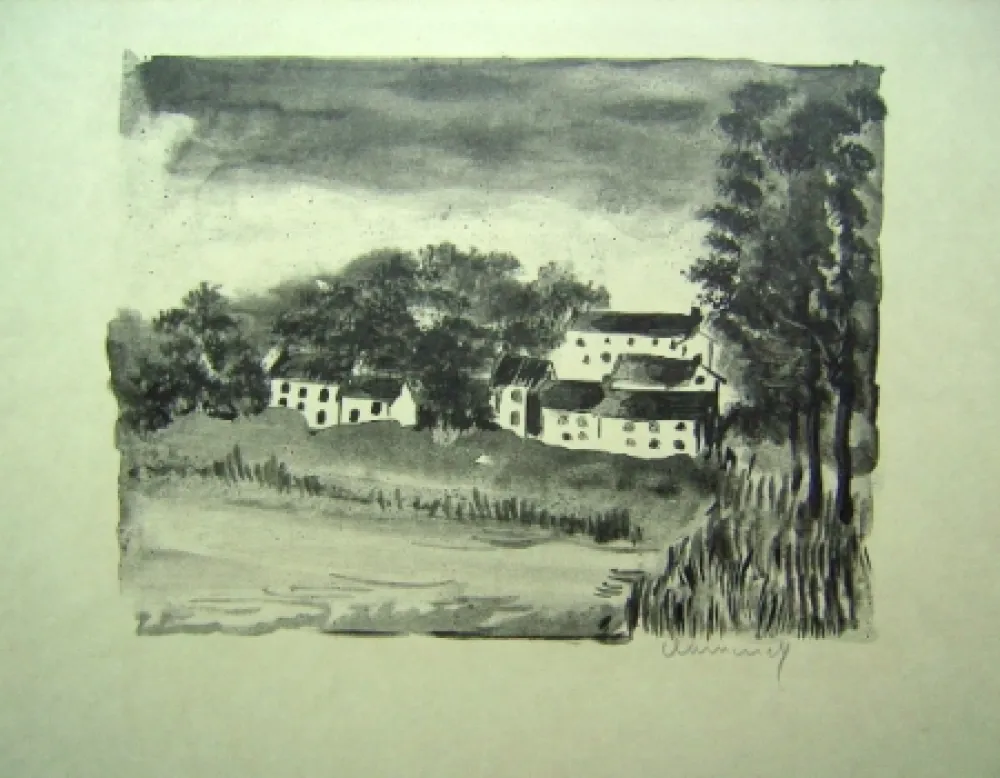 石版画 Vlaminck - La Naze, le Village