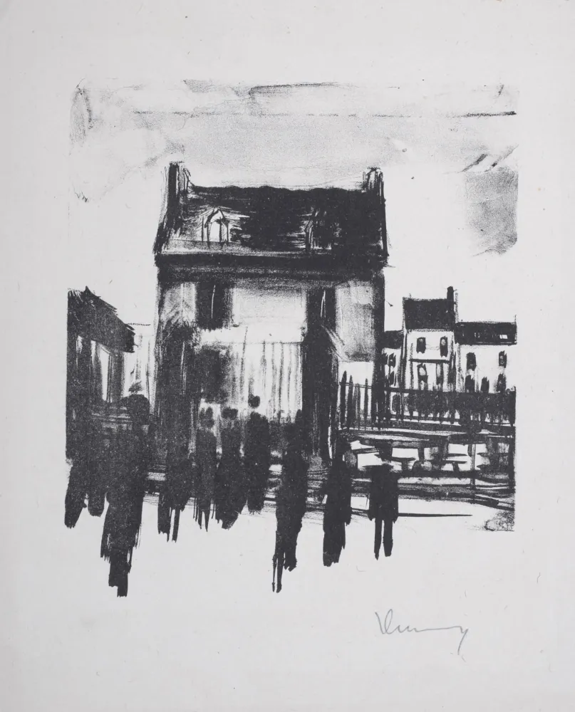 石版画 Vlaminck - Le Diable au corps, 1926