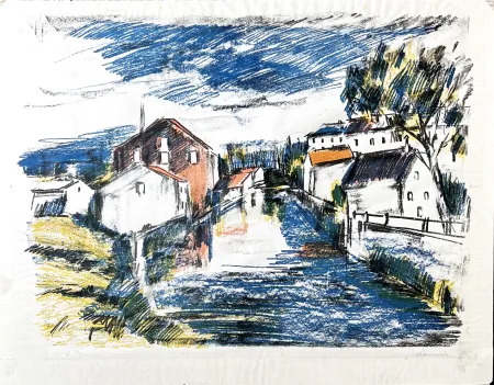 石版画 Vlaminck - Le Sausseron