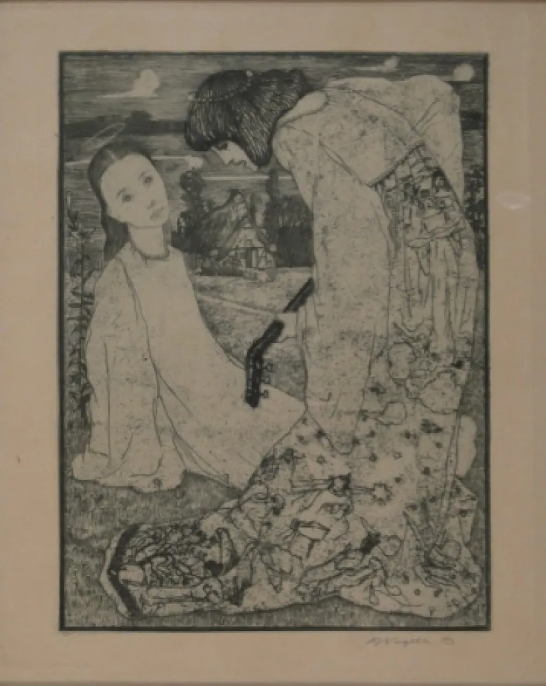 版画 Vogeler - Verkündigung