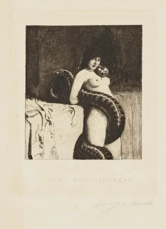 蚀刻版画 Von Stuck - Die Sinnlichkeit