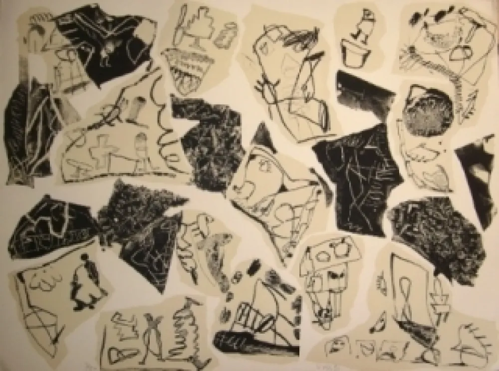 石版画 Voss - Aus der Erinnerung