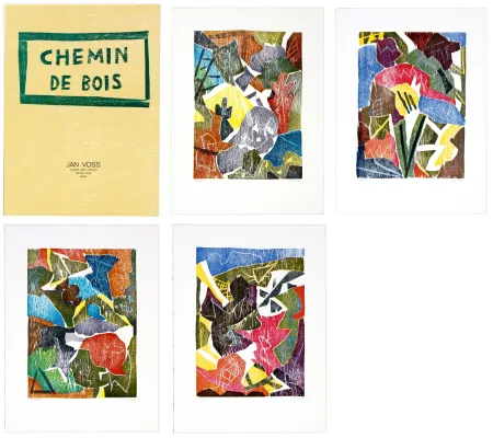 木刻 Voss - Chemin de bois (la série de 4)