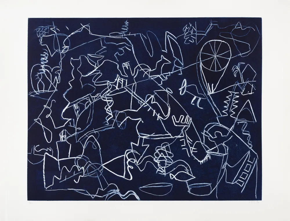 版画 Voss - Heure bleue (L')