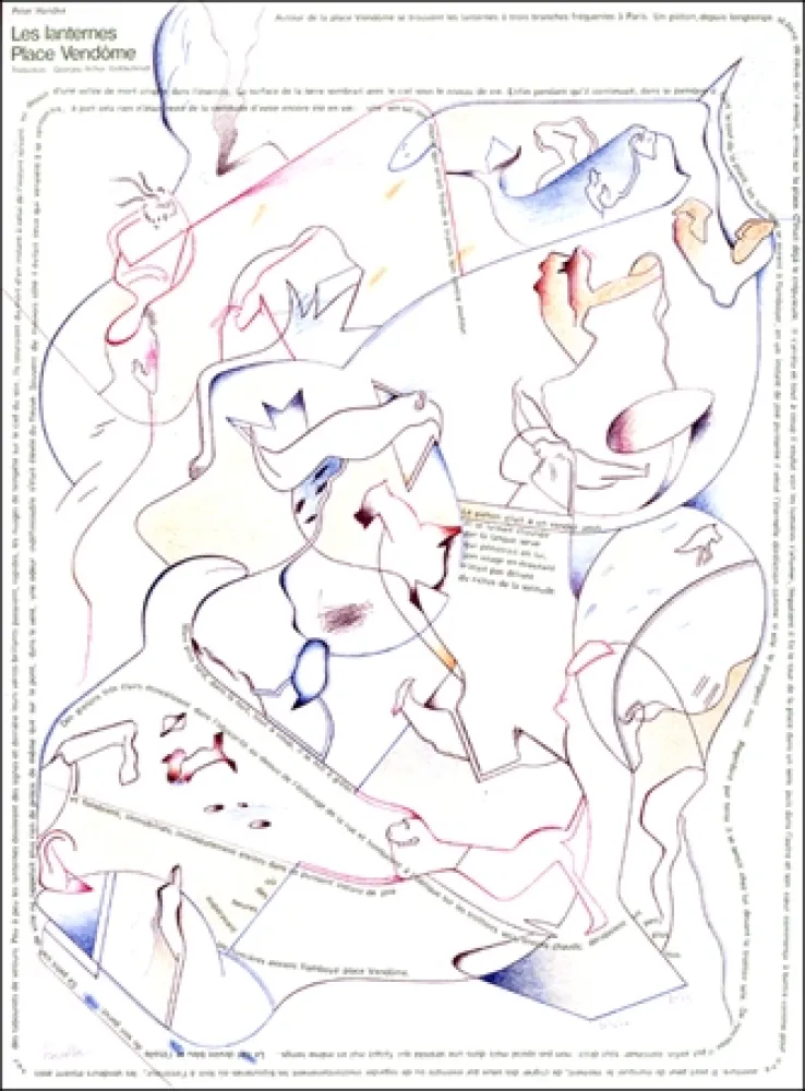 石版画 Voss - Placard Handke