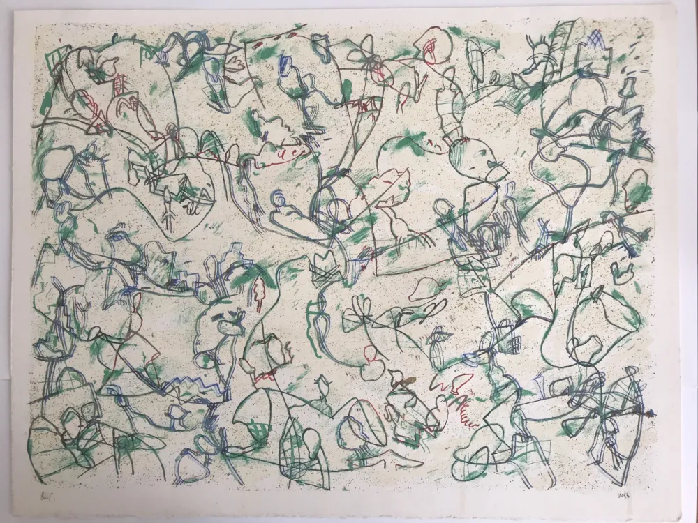 石版画 Voss - Sans titre