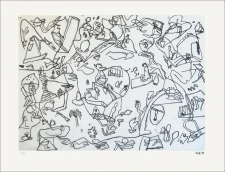 蚀刻版画 Voss - Sans titre n°62