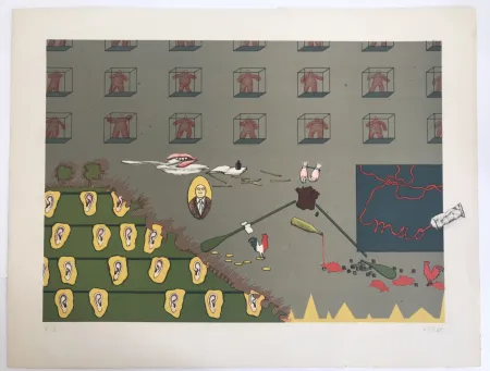 石版画 Voss - Voyageurs solitaires