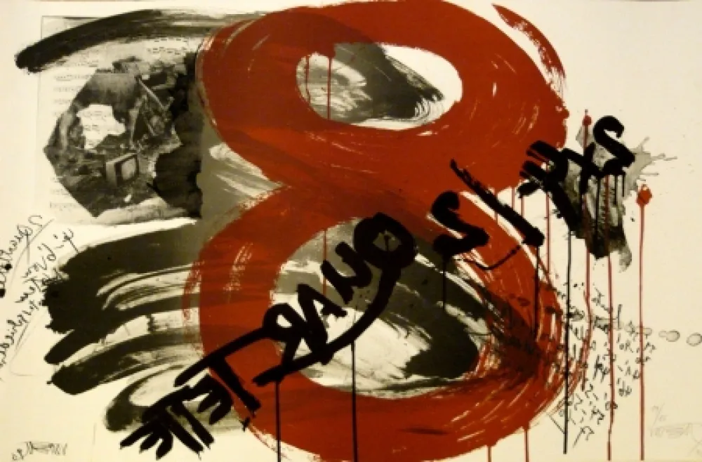 石版画 Vostell - Sans titre 3