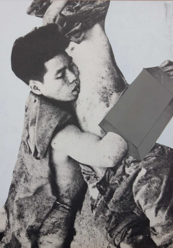 石版画 Vostell - SENZA TITOLO