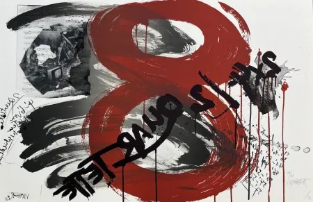 石版画 Vostell - The Scream : Quartet