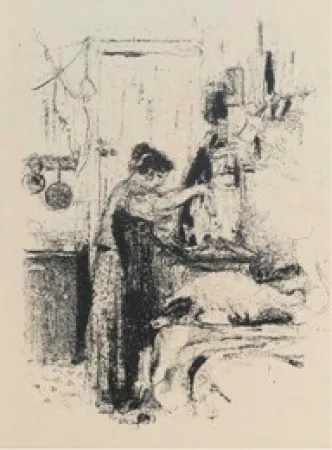 石版画 Vuillard - Cuisine. Recueil de 117 recettes. Illustré par Edouard Vuillard (6 lithographies originales), André Dunoyer de Segonzac (6 eaux-fortes originales), André Villeboeuf (6 eaux-fortes originales)