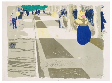 石版画 Vuillard - Paysage et intérieur 1