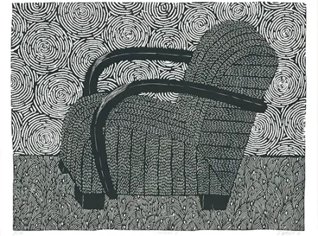 油毡版画 Wahle - Sessel 4
