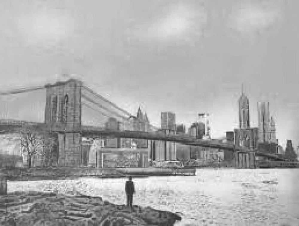 丝网印刷 Walker - The Morning After – Brooklyn Bridge – Special Edition
