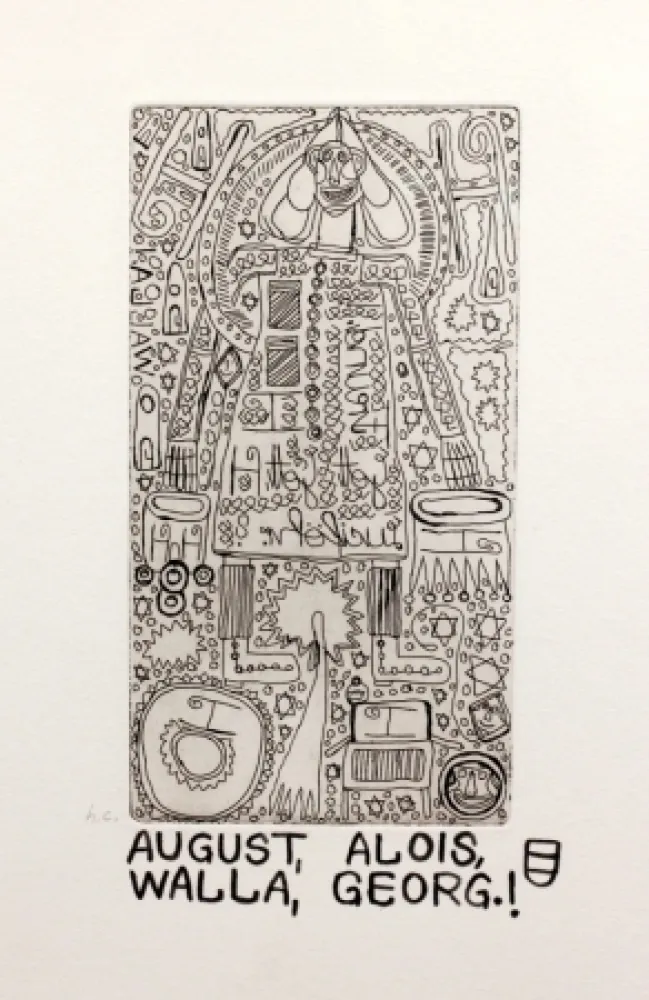 版画 Walla - Alois, Georg.!