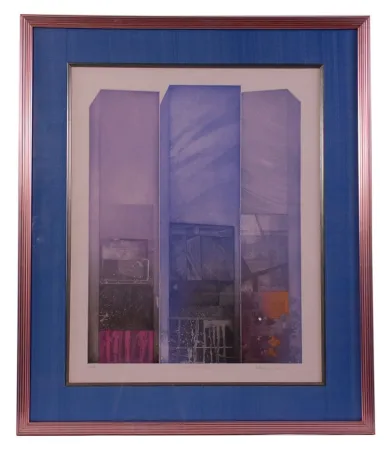 蚀刻版画 Ware - Shaped Triptych II