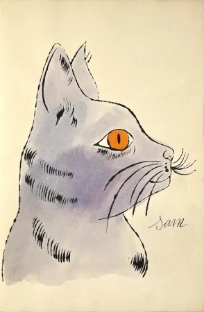 石版画 Warhol - 25 Cats Name[d] Sam and One Blue Pussy, IV.57B