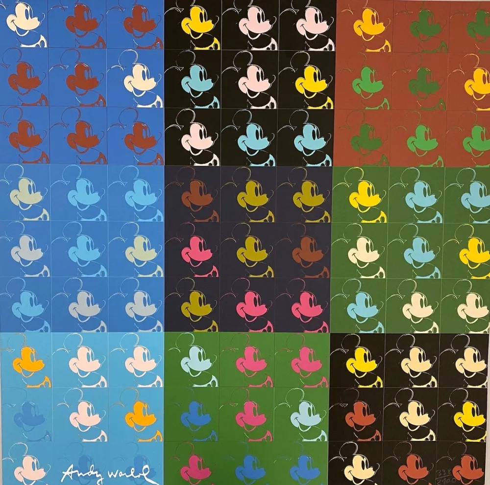 胶版印刷 Warhol - 81 x Mickey Mouse