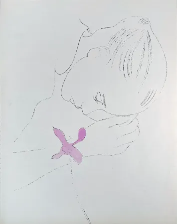 石版画 Warhol - A Gold Book