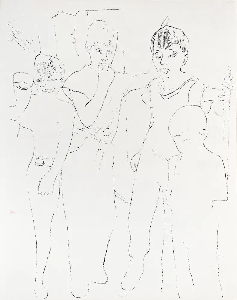 石版画 Warhol - A Gold Book