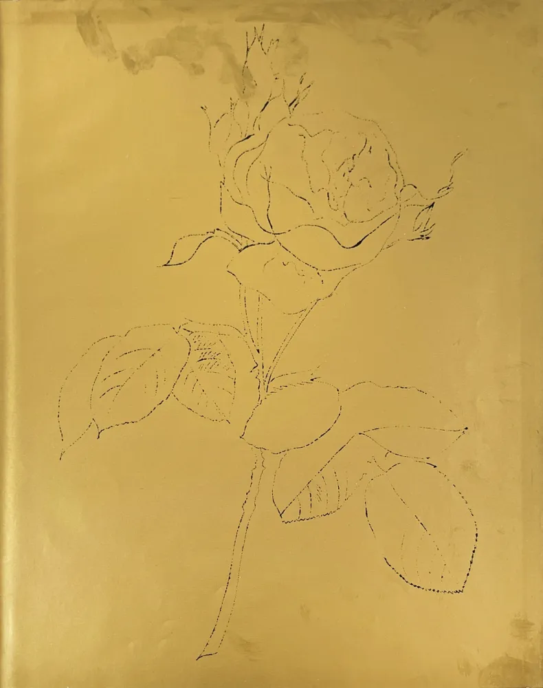 石版画 Warhol - A Gold Book