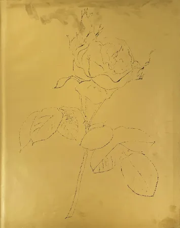 石版画 Warhol - A Gold Book