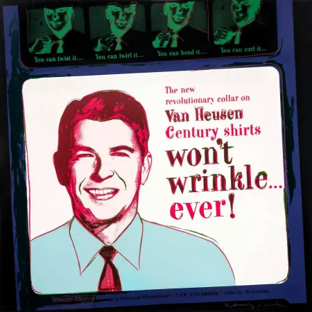 丝网印刷 Warhol - ADS: VAN HEUSEN (RONALD REAGAN) FS II.356