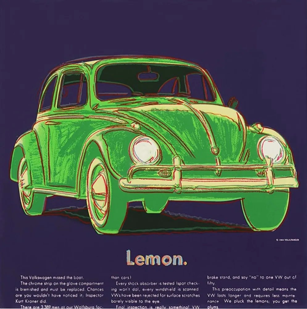 丝网印刷 Warhol - ADS: VOLKSWAGEN FS II.358