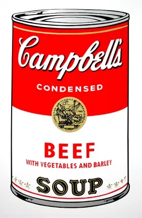丝网印刷 Warhol (After) - Campbell's Soup - Beef