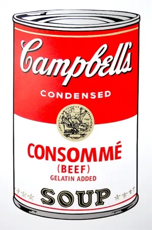 丝网印刷 Warhol (After) - Campbell's Soup - Consommé