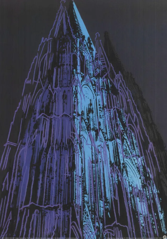 丝网印刷 Warhol (After) - Cathedral (Blue)