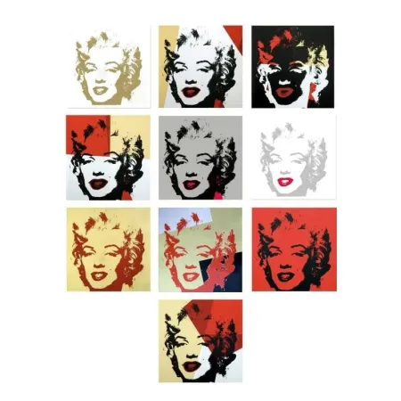 丝网印刷 Warhol (After) - Golden Marilyn Portfolio