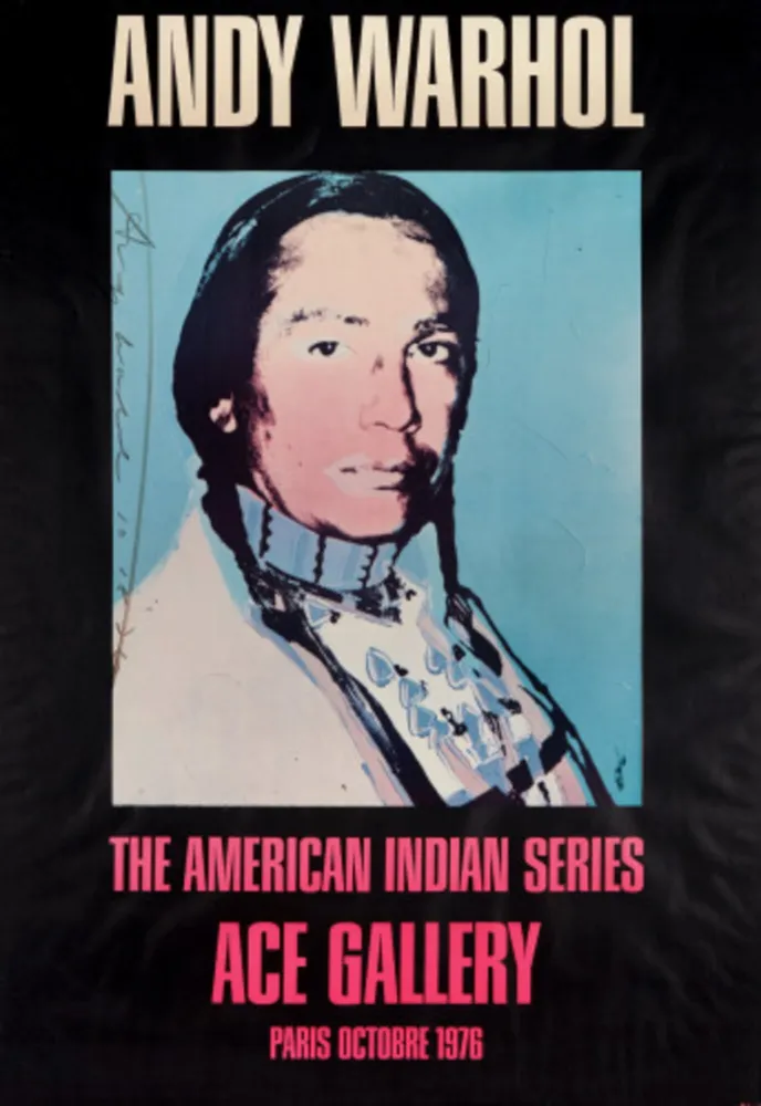 胶版印刷 Warhol - American Indian (Black)